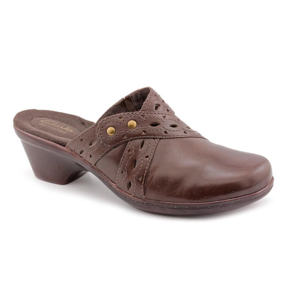 CLARKS Brown Addey Trust Leather - Size 6M
